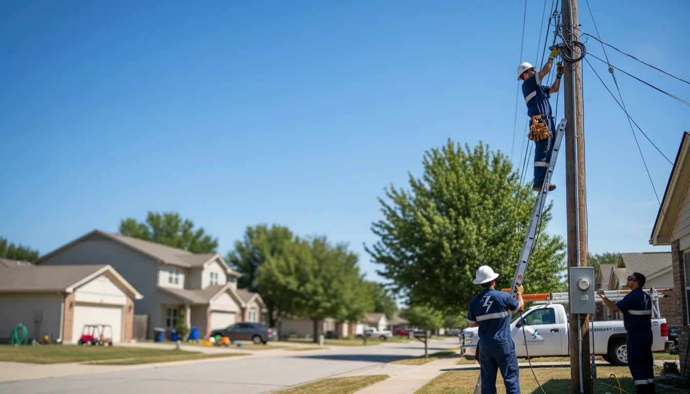 Residential electrician providing installation services in Sumner, MI